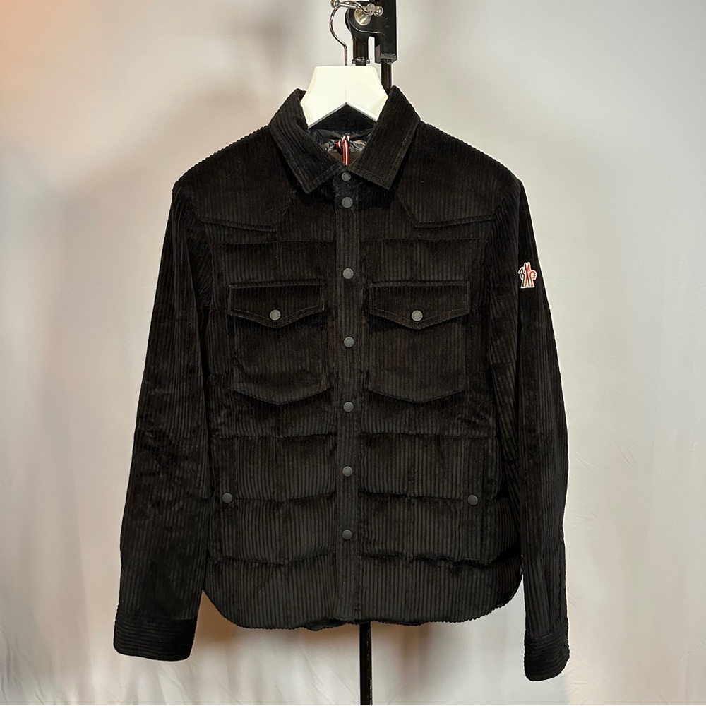 MONCLER GRENOBLE GELT CORDUROY DOWN SHIRT JACKET